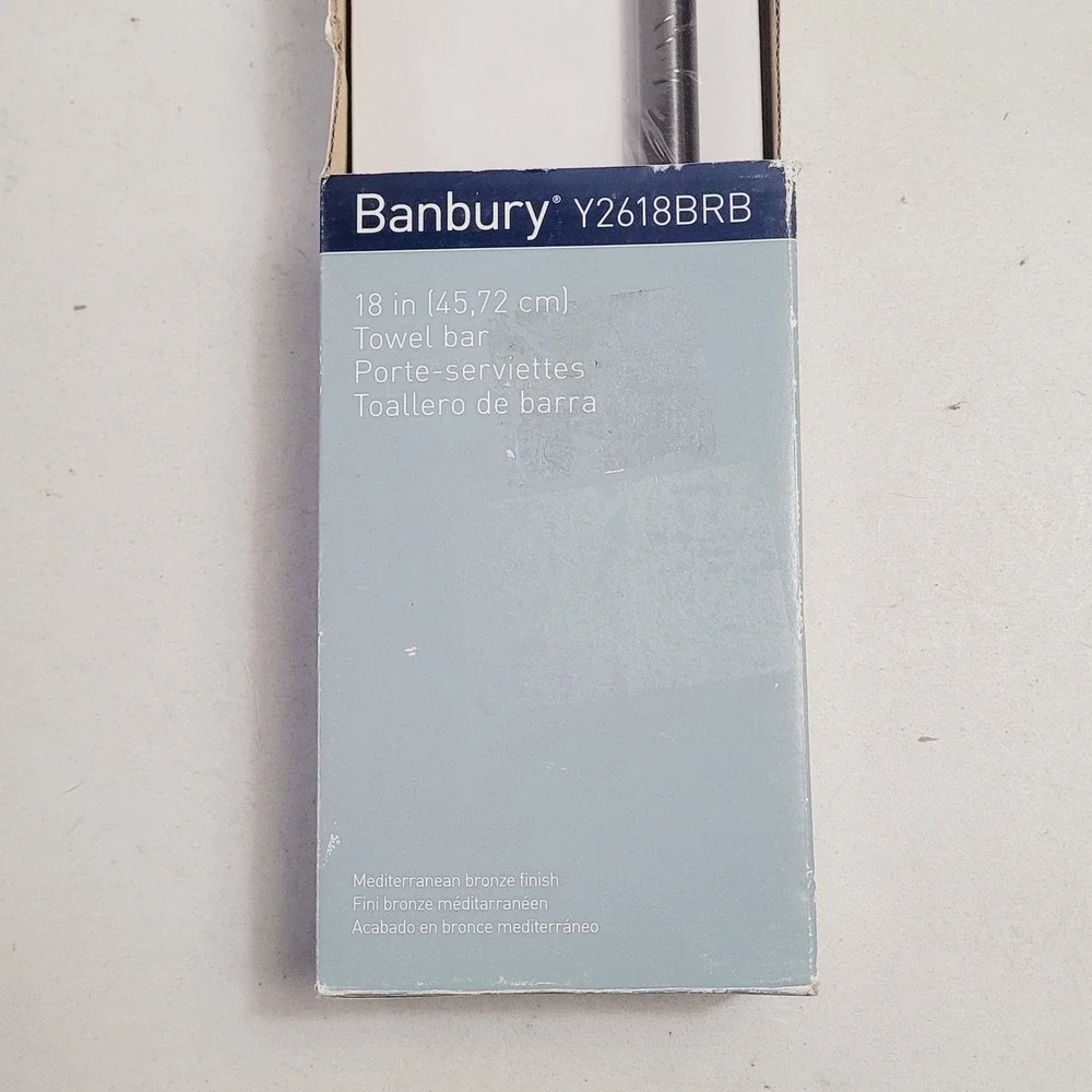 Moen Banbury 18 in Towel Bar Mediterranean Bronze Y2618BRB Bathroom Hardware
